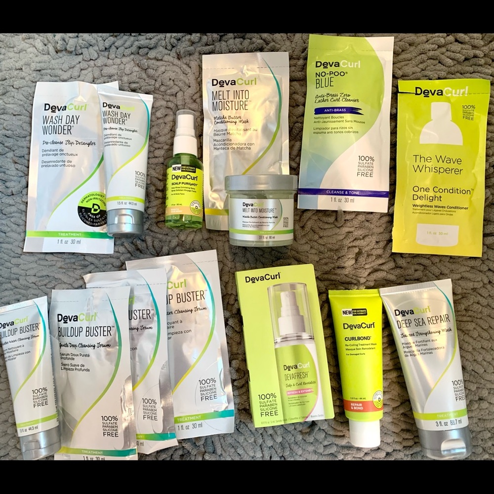 Devacurl Curly hair samples travel size